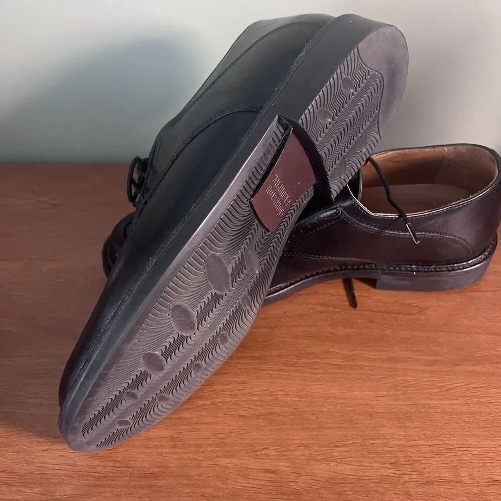 Johnston & Murphy Men’s Black Leather Derby Dress Shoes Lace-Up 11 M Lined